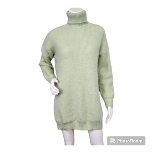Fore Lime Turtleneck Oversized Sweater Size M